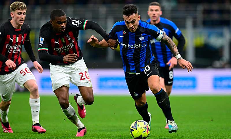 Inter ganó el clásico de Milán con un gol de Lautaro Martínez
