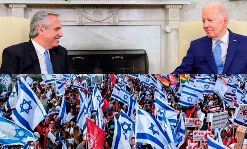 Café Internacional: protestas en Israel, Cumbre Iberoamericana y reunión entre Fernández y Biden