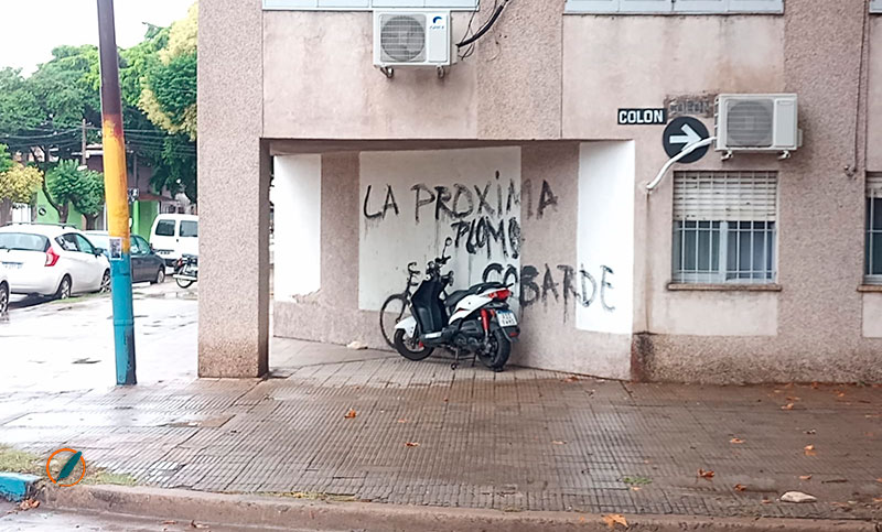 Una pintada con una amenaza alarmó a los vecinos de zona sur en Rosario