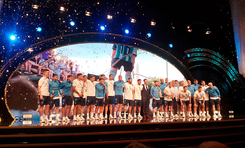 La Selección Argentina fue homenajeada por la Conmebol en Paraguay