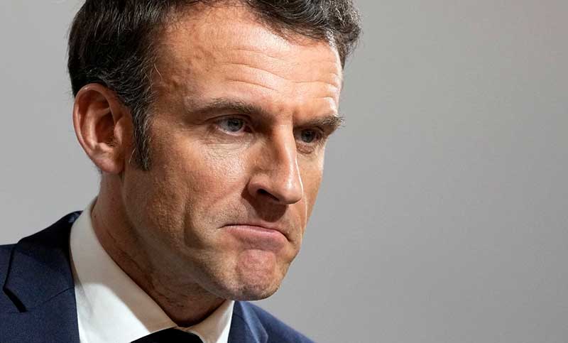 En medio de una Francia convulsionada, cae la imagen de Macron en las encuestas