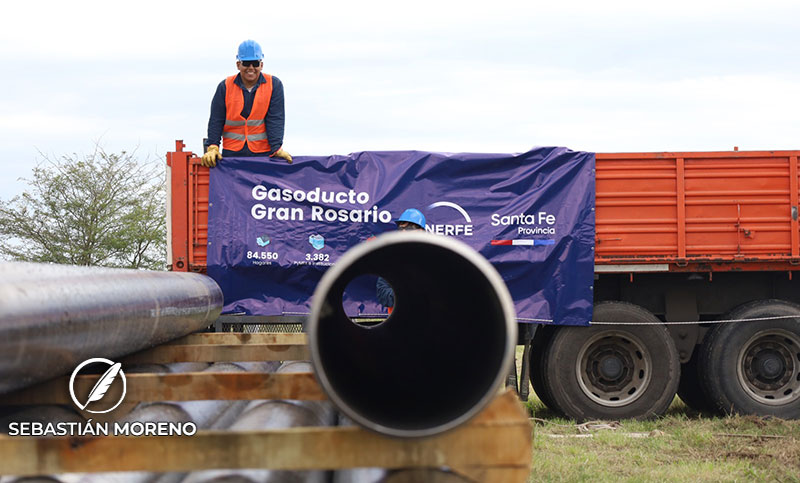 Avanza el Gasoducto Gran Rosario, que beneficiará a más de 110.000 familias