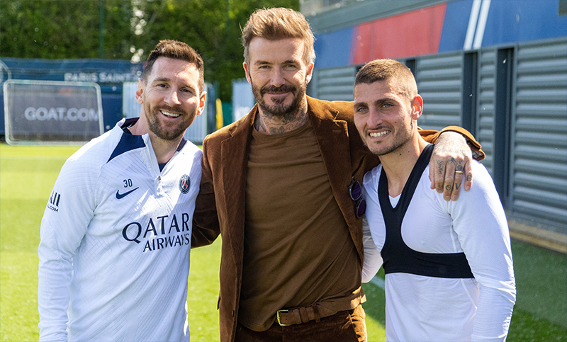 Lionel Messi recibió la visita de David Beckham, quien quiere llevárselo a la MLS