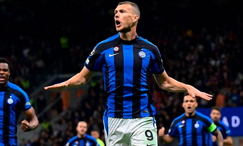 Inter venció a Milan por 2 a 0 y sacó ventaja en las semis de la Champions