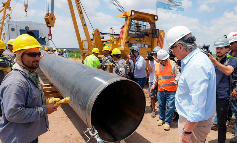 Se realizó la última soldadura del primer tramo del Gasoducto Néstor Kirchner