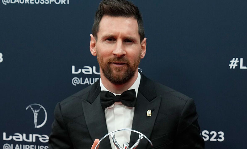 Lionel Messi recibió el premio Laureus como mejor deportista del año