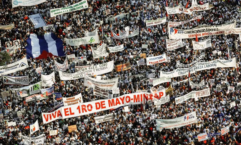 Trabajadores del todo el mundo conmemoran su día con marchas y reclamos