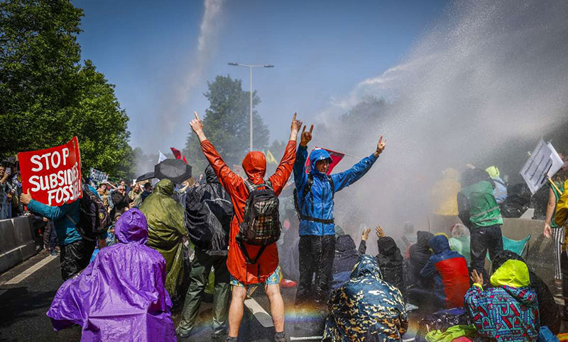 Una protesta ecologista en Países Bajos terminó con más de 1.500 detenidos