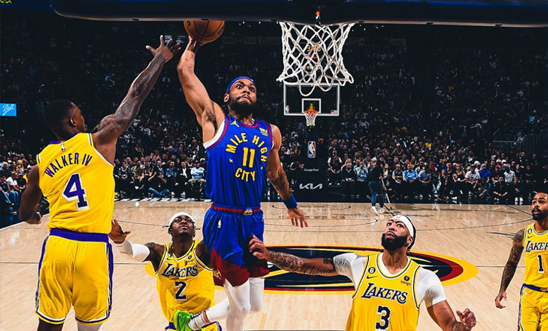 Con un Jokic letal, Nuggets se quedó con el primer partido de la final del Oeste ante Lakers
