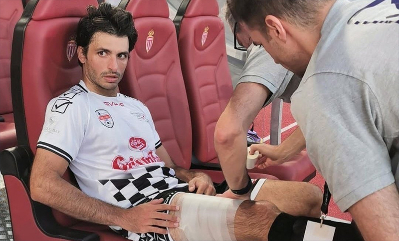 Carlos Sainz desmintió que esté lesionado y correrá en Mónaco