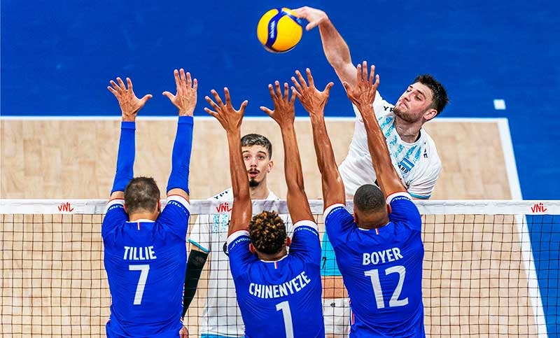 Argentina derrotó a Francia en la Liga de las Naciones de voleibol