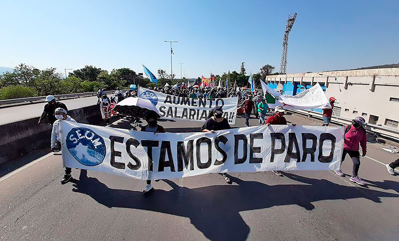 Los municipales de Jujuy realizan un paro de 48 horas ante la falta de respuesta del Gobierno provincial
