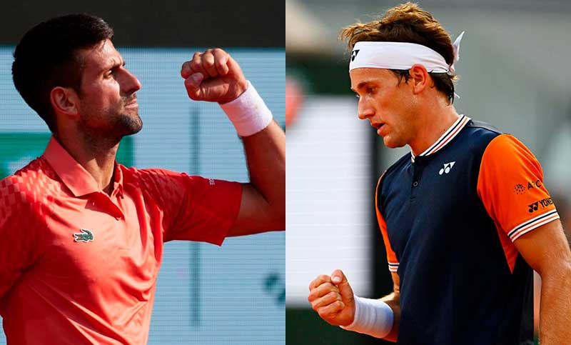 Djokovic y Ruud se clasificaron finalistas de Roland Garros