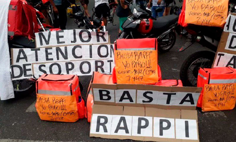 Organismo Internacional denuncia precarización y evasión de las plataformas Rappi y PedidosYa