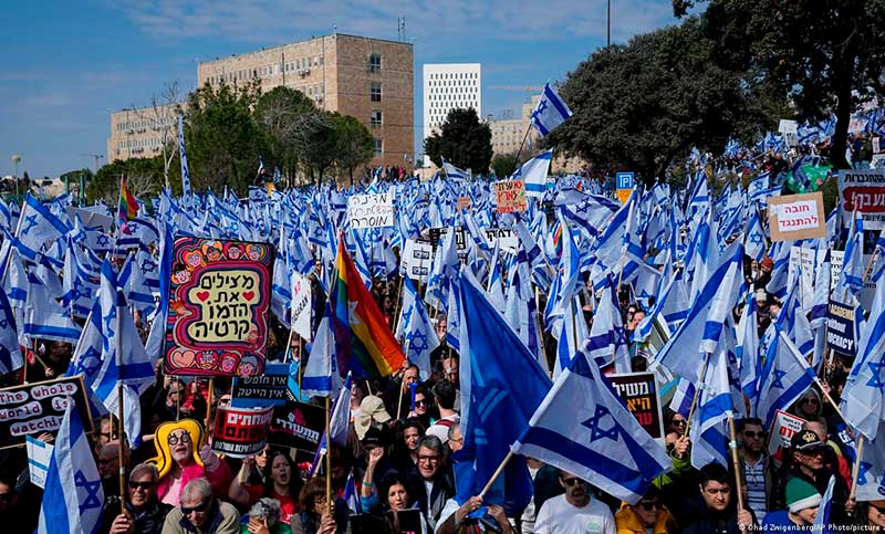 Nuevas protestas contra la polémica reforma judicial de Netanyahu