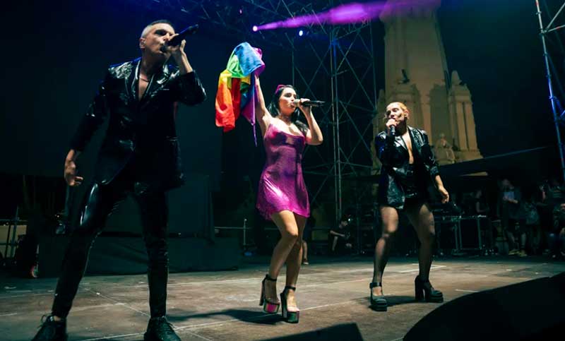 Miranda brilló en el cierre de la fiesta del Orgullo LGBTIQ+ con Lali como invitada
