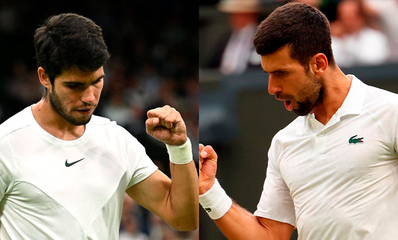 Alcaraz y Djokovic, disputarán la final de Wimbledon