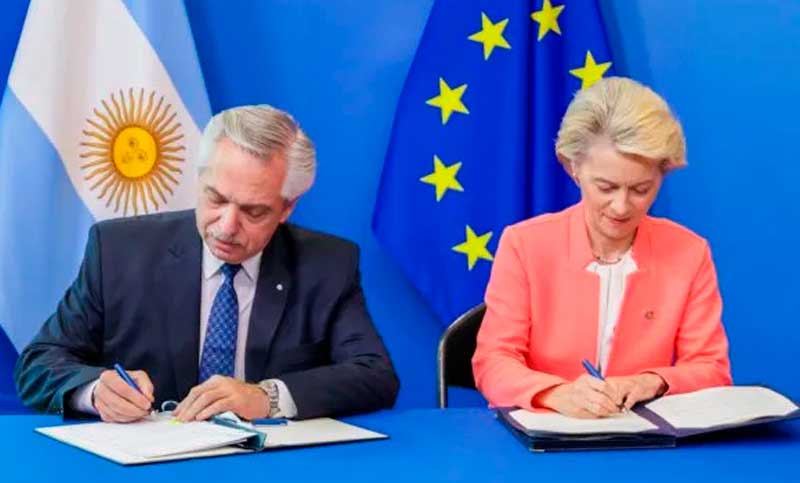 Alberto Fernández firmó acuerdo de cooperación energética con la Unión Europea