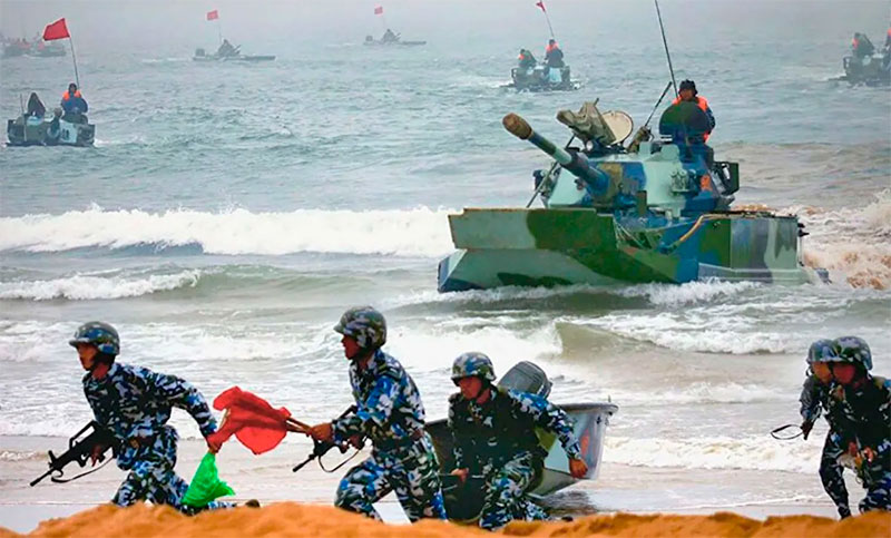 China simula una guerra marítima total del ‘día Z’ con EE. UU.