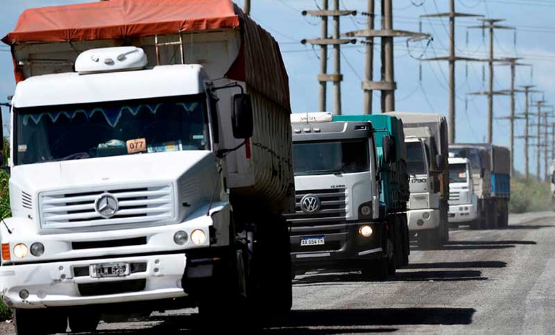 Los costos del transporte de cargas aumentaron 5,03% mensual en julio