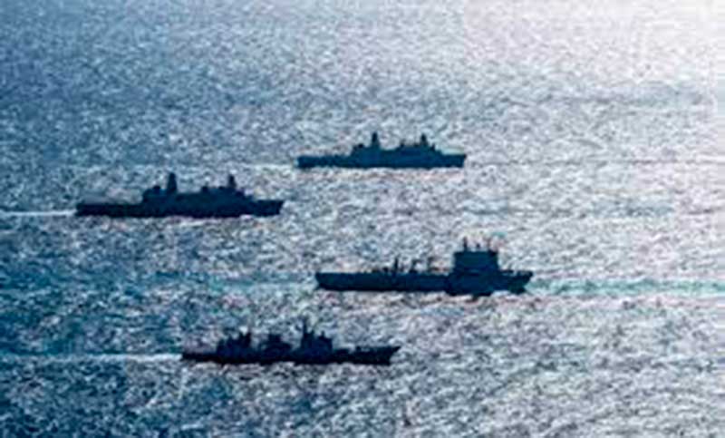 Estados Unidos, Japón, Australia y Filipinas realizaron ejercicios militares en el mar de China Meridional