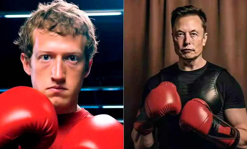 Elon Musk se muestra cada vez más desafiante para la pelea del año versus Mark Zuckerberg