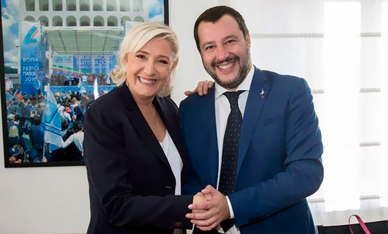 Salvini invita a Le Pen a Italia y tensiona el oficialismo de cara a las elecciones europeas de 2024