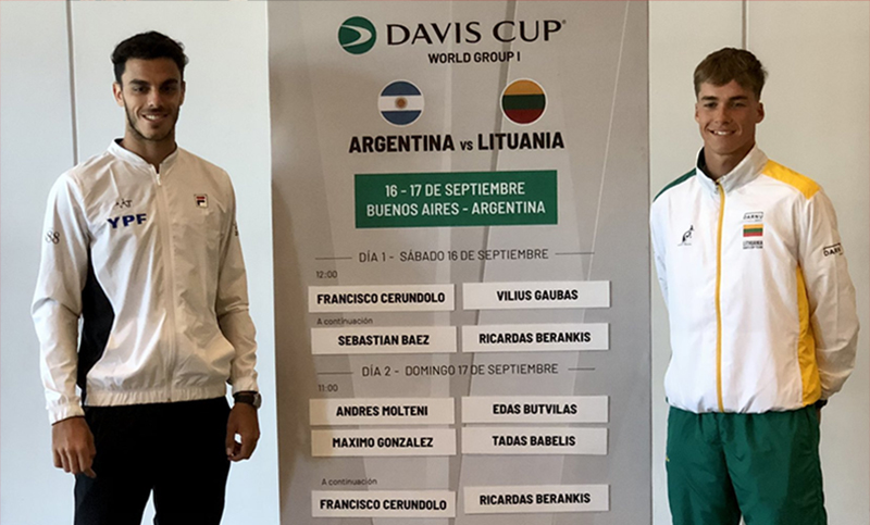 Cerúndolo abrirá la serie de Copa Davis ente Argentina y Lituania