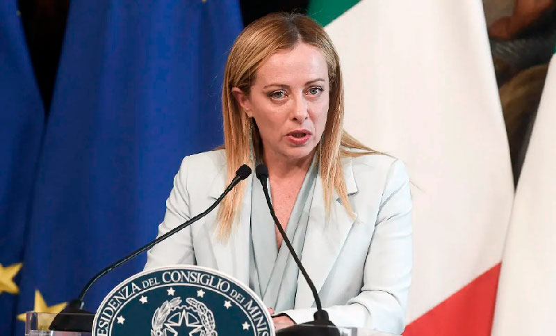 Meloni enviará al Parlamento un proyecto para la elección del primer ministro italiano por voto popular