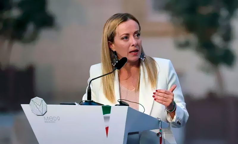 Meloni hizo críticas contra una jueza del sur de Italia que liberó a inmigrantes ilegales