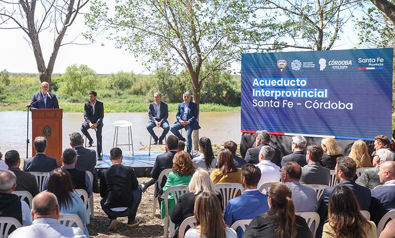 Santa Fe y Córdoba tendrán un acueducto interprovincial que beneficiará a 400 mil personas