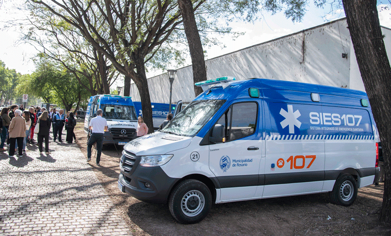 El SIES sumó tres nuevas ambulancias de alta complejidad para Rosario