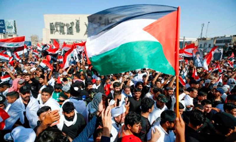 Miles de personas se manifestaron en Medio Oriente en apoyo a los palestinos de Gaza