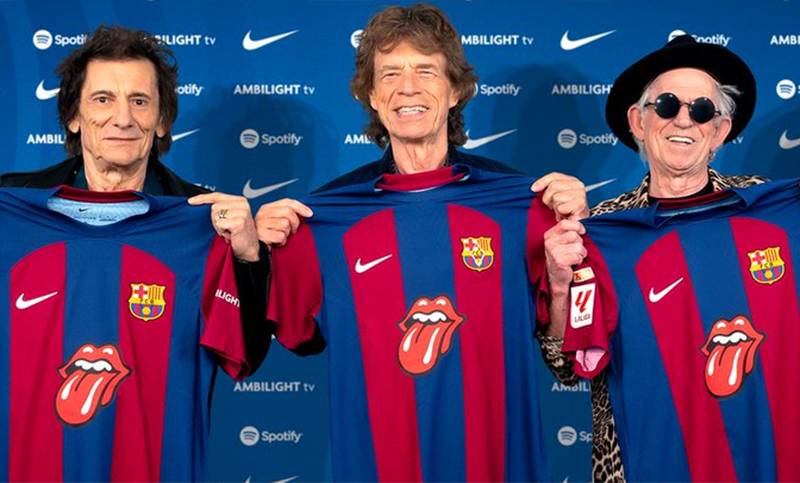 Barcelona jugará ante Real Madrid con los Rolling Stones en su camiseta