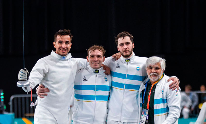 Argentina obtuvo la medalla de bronce en esgrima