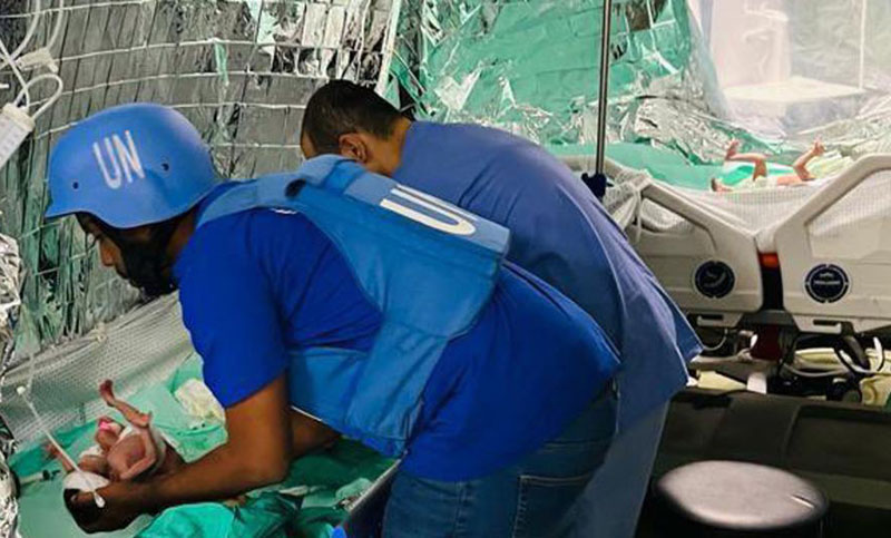 La OMS logra evacuar 31 bebés del Hospital de Al-Shifa en Gaza
