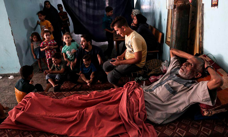 Más de un millón de residentes de Gaza llegaron a los refugios de la ONU