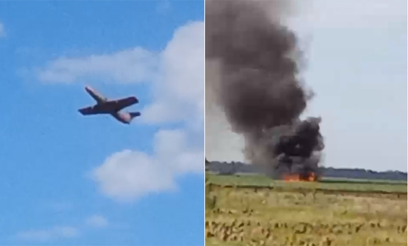 Tragedia en Villa Cañás: un avión se estrelló en un festival aéreo