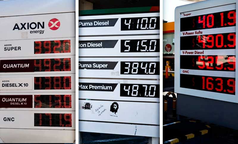 En línea con YPF, Axion, Puma y Shell subieron los precios de los combustibles
