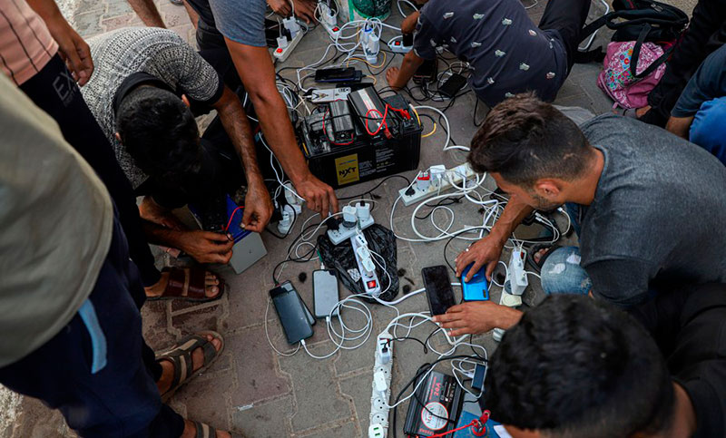Anunciaron la restauración parcial de las telecomunicaciones en Gaza