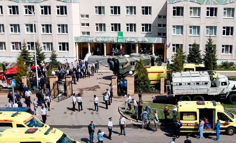 Dos muertos y cinco heridos por un tiroteo en una escuela de Rusia producido por una adolescente