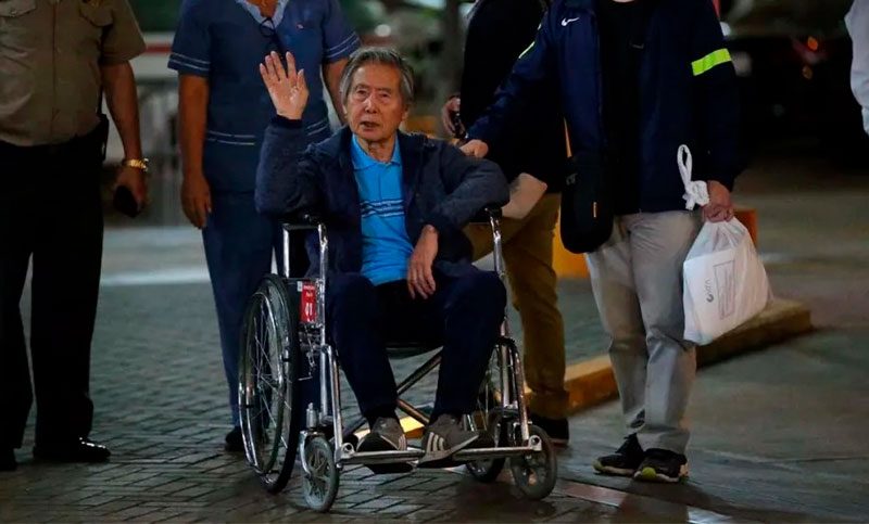 El tribunal de Perú ordenó la excarcelación del expresidente Fujimori