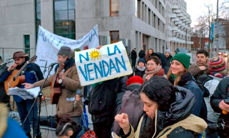 Hubo movilizaciones en América Latina y en Europa en solidaridad con la jornada de paro en Argentina