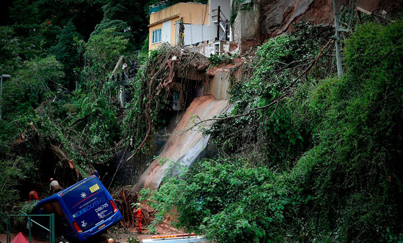 Al menos once muertos por fuertes lluvias en Río de Janeiro