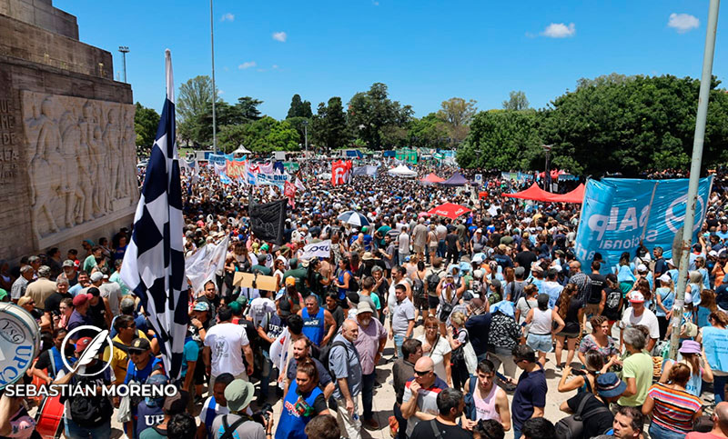 Los sindicatos, actores centrales de la masiva movilización en Rosario