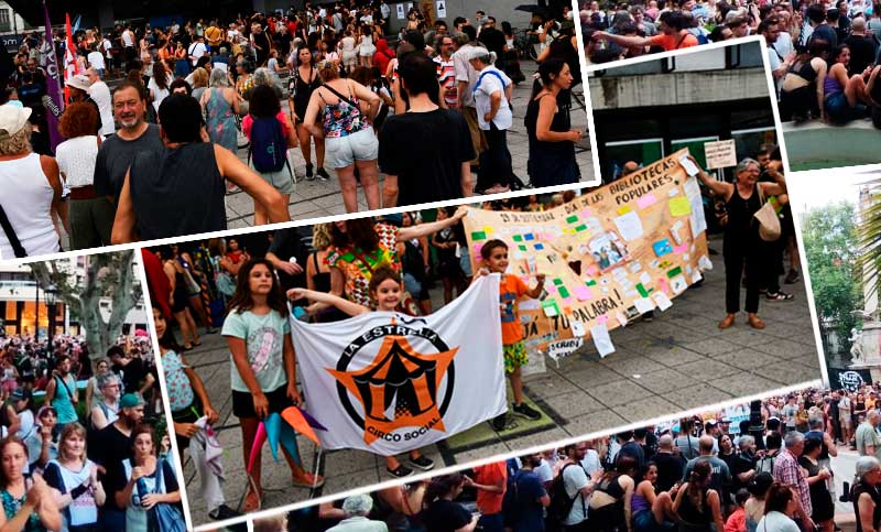 Un cacerolazo cultural contra el ajuste de Milei se llevó a cabo en el centro de Rosario