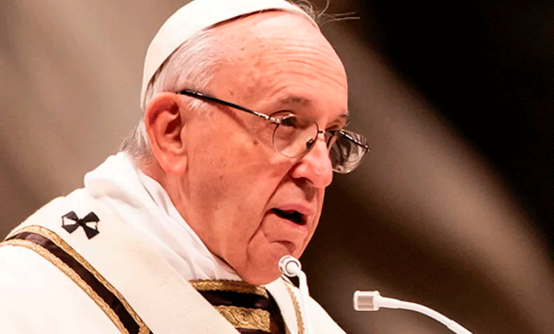 El papa Francisco pidió que la Iglesia abandone las divisiones