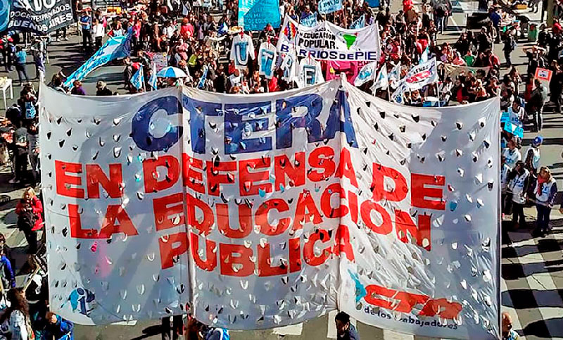 Los trabajadores de la educación le reclaman al Gobierno nacional el envío de recursos para políticas educativas