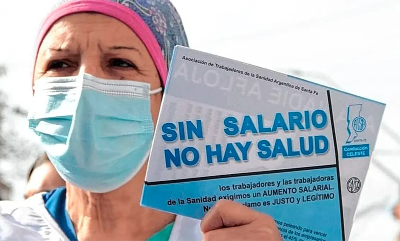 Trabajadores de la sanidad de todo el país paran en reclamo de un aumento salarial