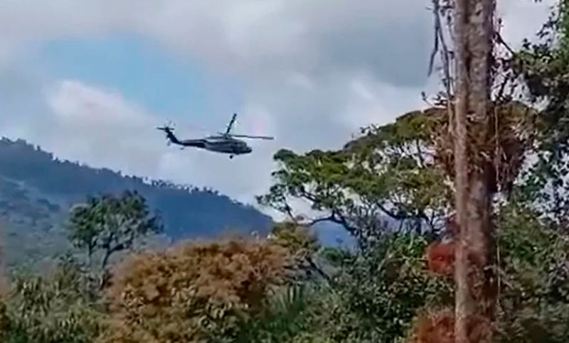 Cuatro militares colombianos murieron al caer un helicóptero cerca de Panamá